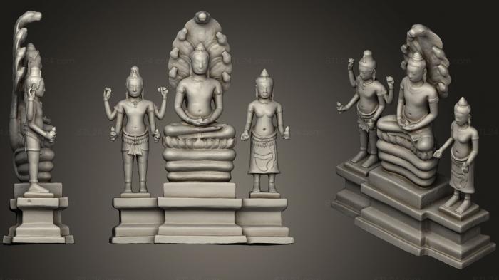 Indian sculptures (NMC, STKI_0153) 3D models for cnc